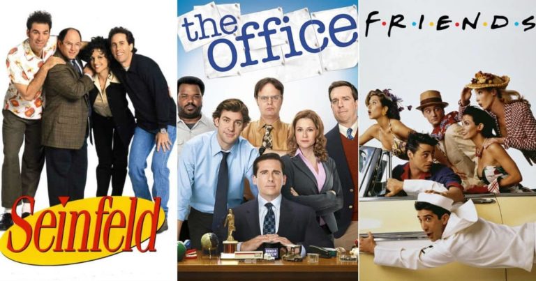 Amigos, Seinfeld, The Office proclamados como las comedias de televisión favoritas.