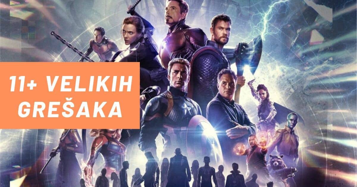11+ Grandes Errores en la película Avengers: Endgame