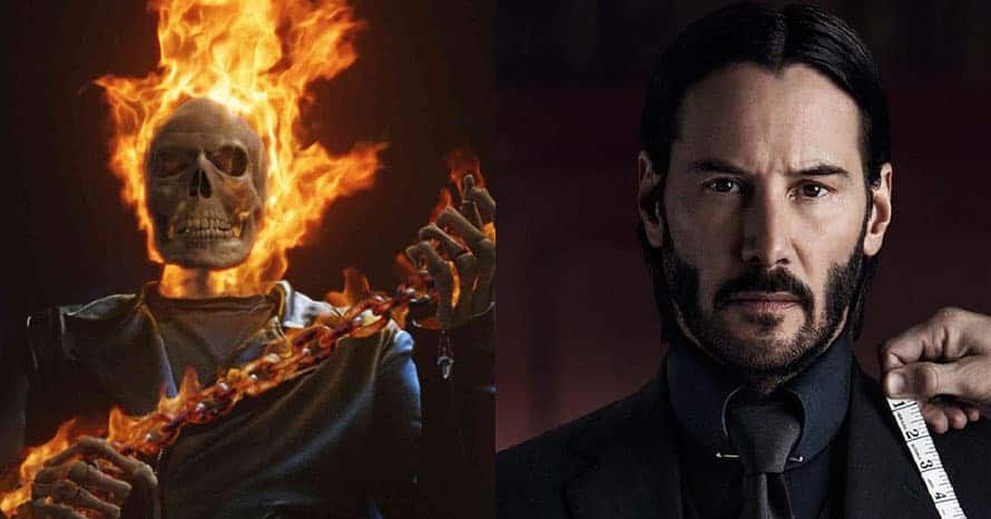 Keanu Reeves se convierte en el Ghost Rider del MCU en una nueva imagen de fanáticos.