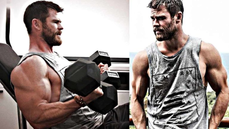 Camiseta de Chris Hemsworth quemada por el ejercicio en la lucha contra los kilos de 'Avengers: Endgame' [video de entrenamiento]