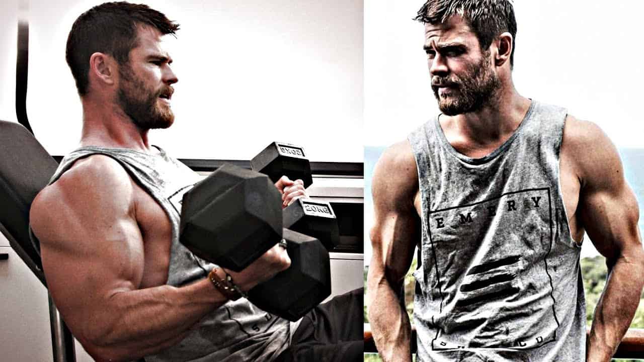 Camiseta de Chris Hemsworth quemada por el ejercicio en la lucha contra los kilos de 'Avengers: Endgame' [video de entrenamiento]