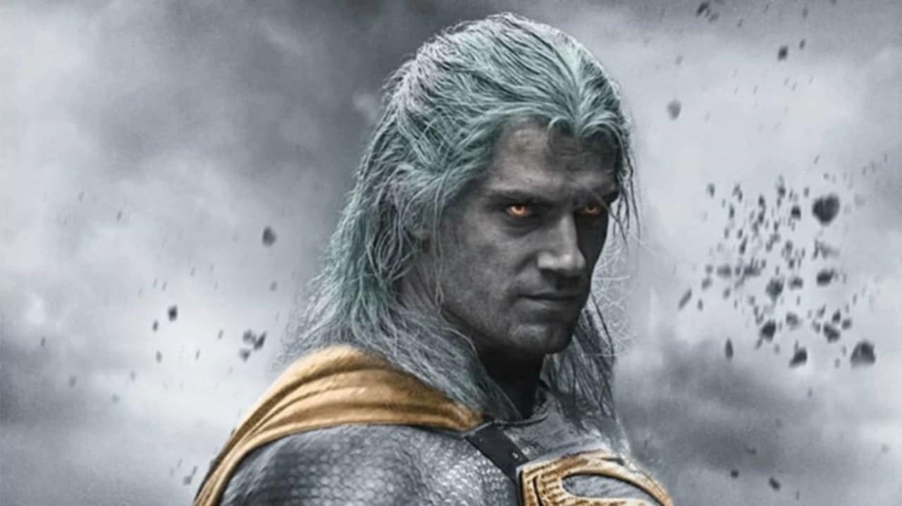Henry Cavill como Geralt de Rivia se encuentra con Superman en una fantástica imagen de fans.
