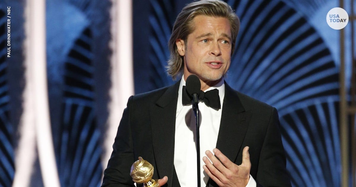 Brad Pitt utiliza su discurso en los Golden Globes para burlarse del Titanic de DiCaprio.