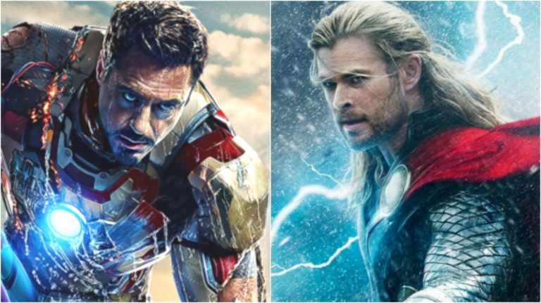 Avengers: Endgame nueva imagen detrás de escena muestra a Iron Man y Thor.