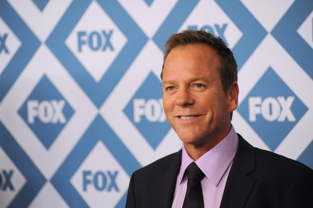 Kiefer Sutherland, famoso actor y productor canadiense, conocido por su papel icónico como Jack Bauer en la serie de televisión "24".